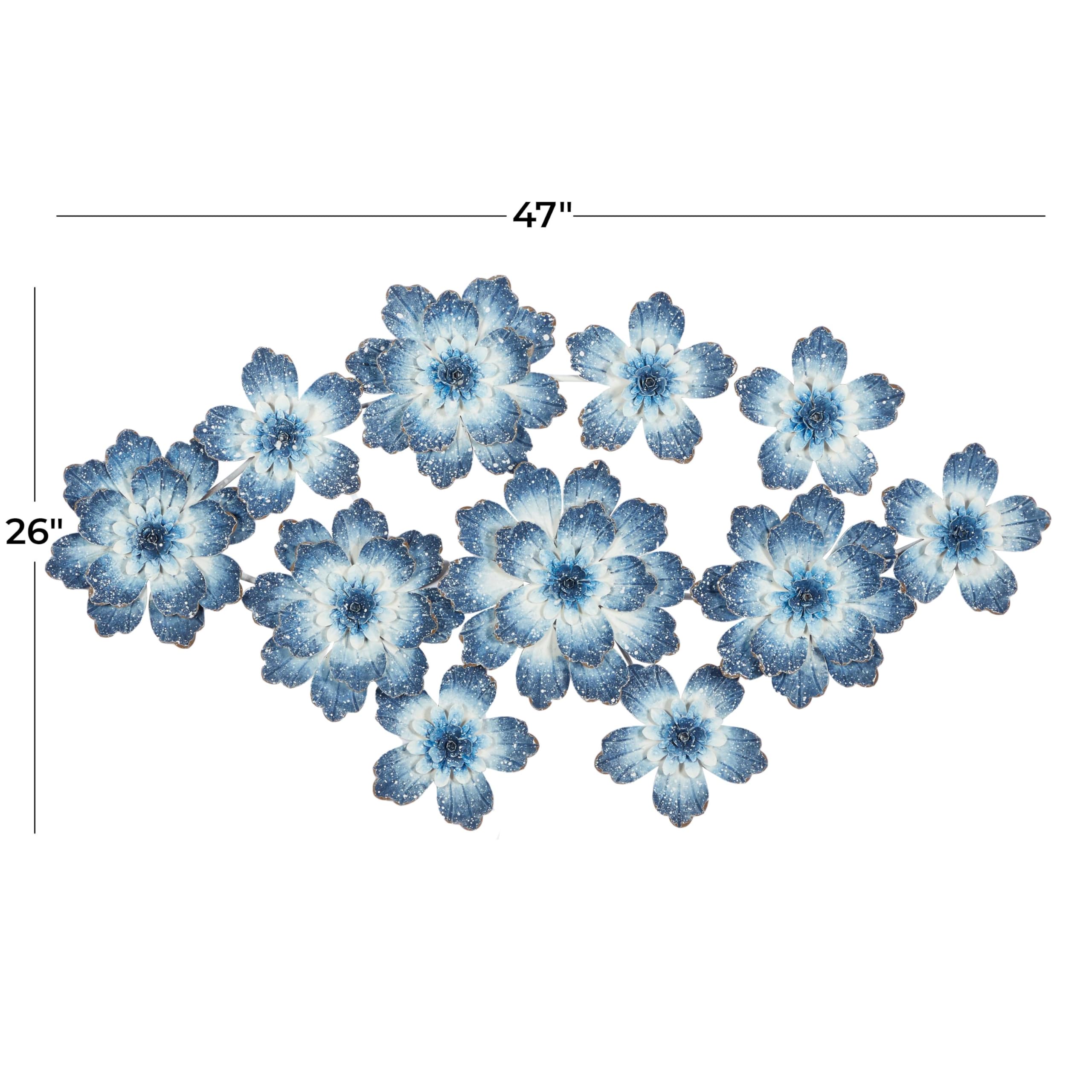 Amazon.com: Deco 79 Metal Floral Home Wall Decor Wall Sculpture