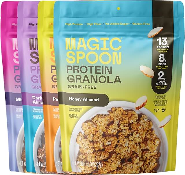 Magic Spoon Protein Granola - High Protein Granola, Keto Friendly, Low S...