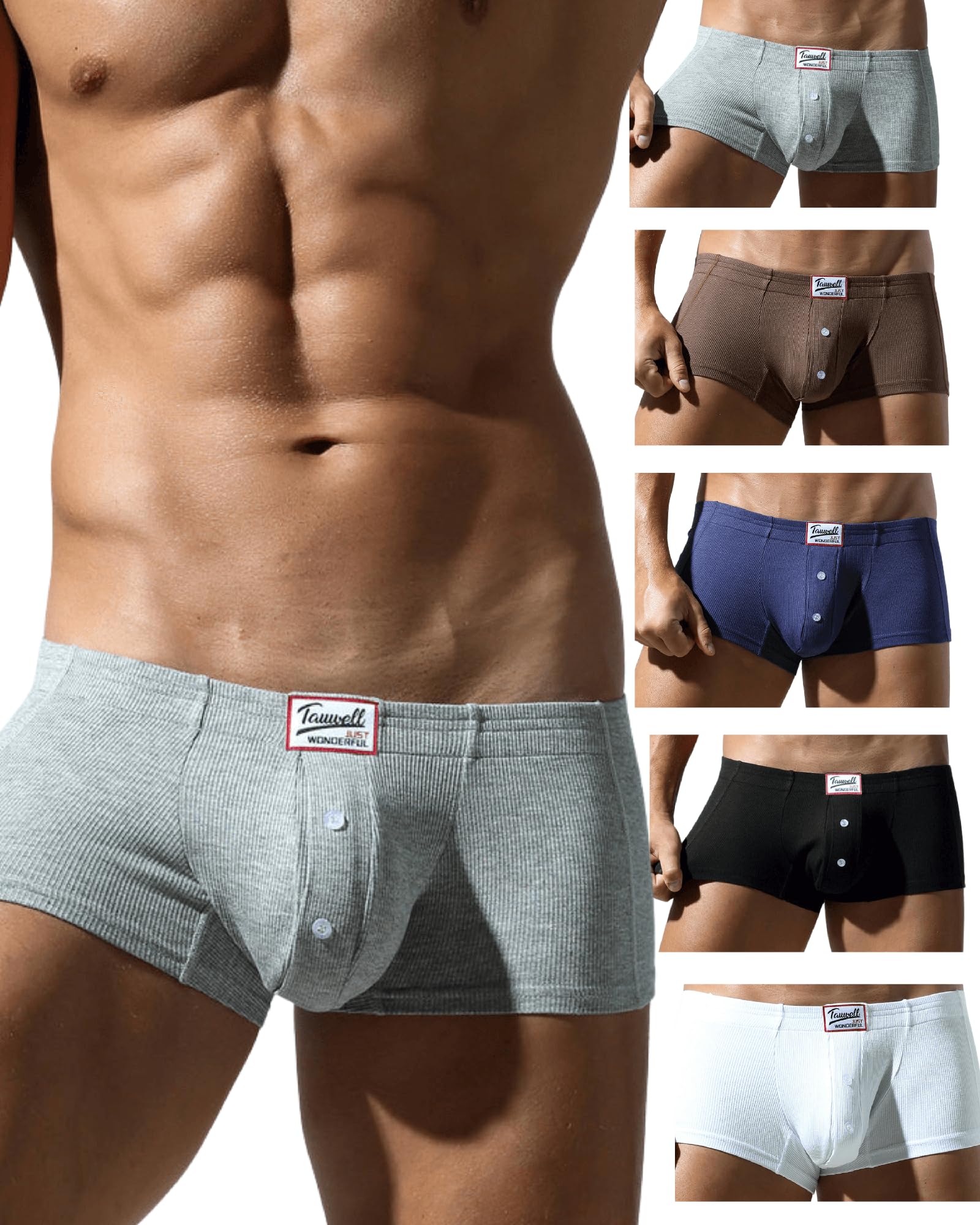 Calzoncillos tipo bóxer sexy para hombre de alta calidad, de viscosa suave, eróticos