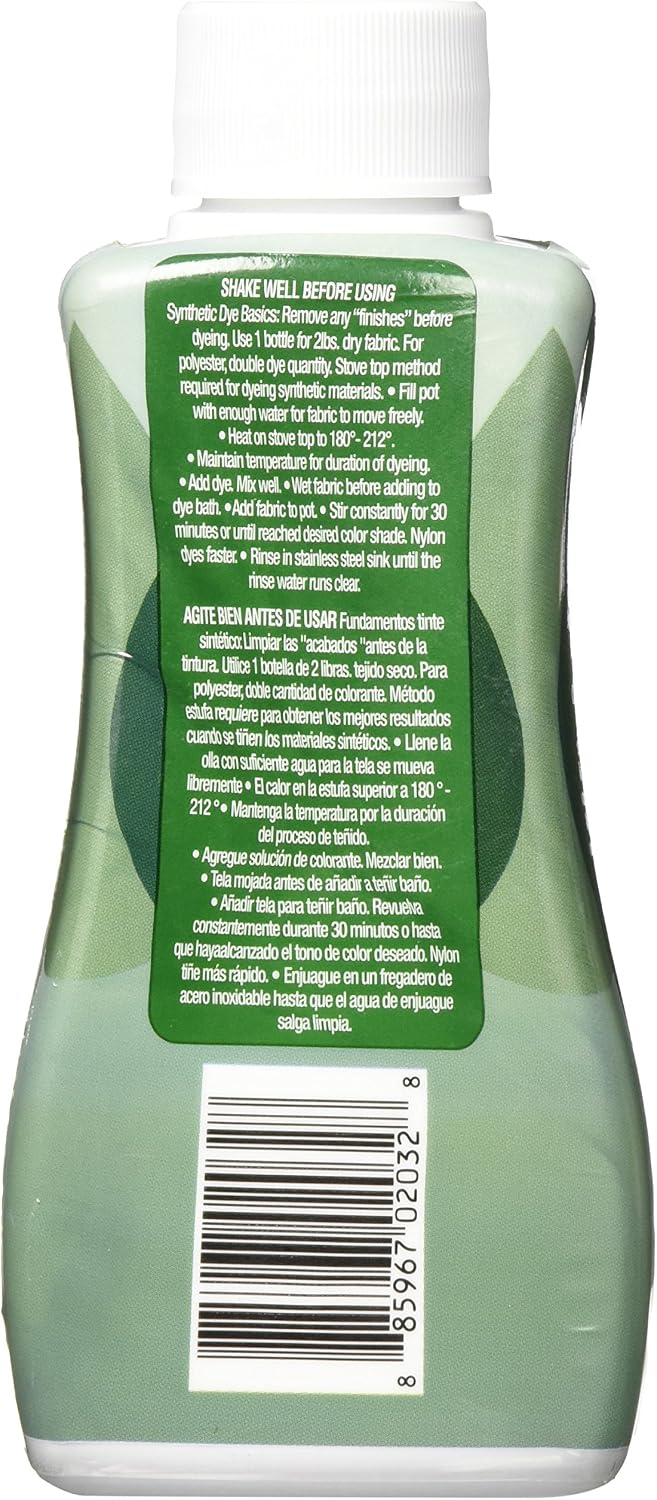 Rit DyeMore Liquid Dye, Peacock Green 7 Fl Oz (Pack of 1)