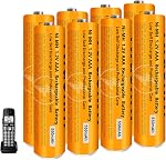 Paquet de 4 NI-MH AAA Batterie rechargeable pour Panasonic, 1.2V 750mah AAA Batteries rechargeables pour téléphones sans fil Panasonic Handset, télécommandes, électronique