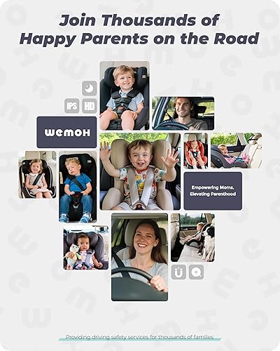 Miniatura 8 de NO.1 - Cámara magnética para automóvil de bebé, monitor de montaje magnético IPS de 5 pulgadas, visión nocturna automática, cámara de automóvil de