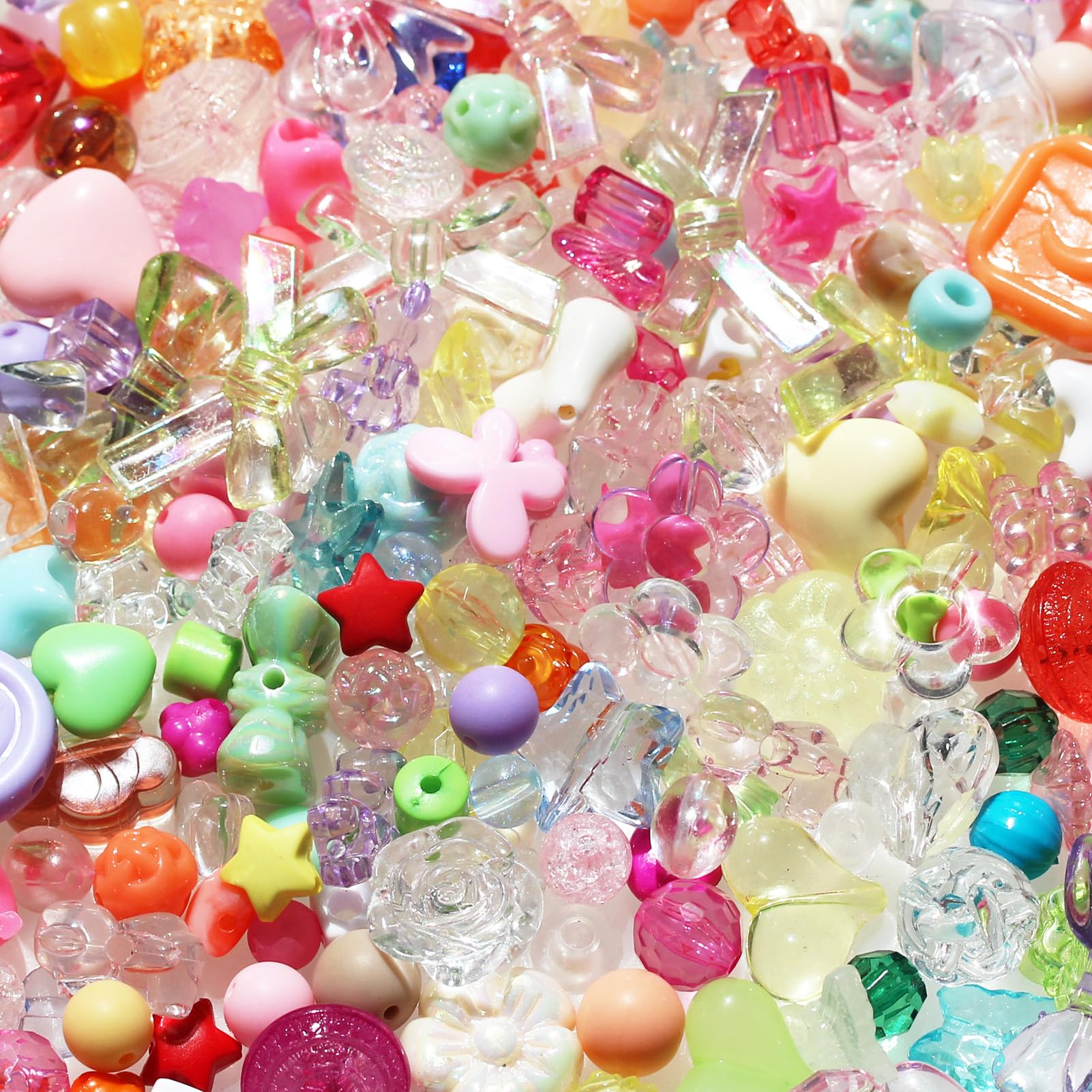 Amazon.co.jp: BetterJonny かわいいアクリルビーズ詰め合わせ-240-280 