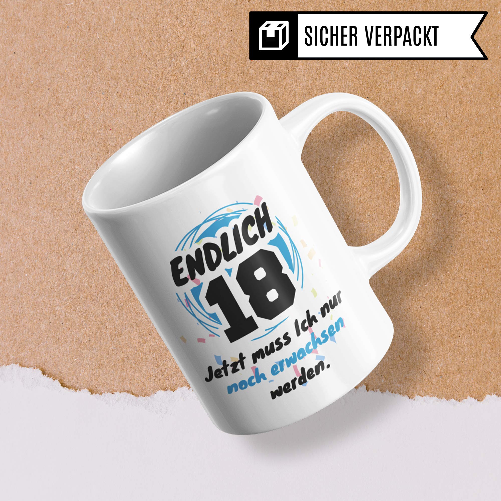 Pagma Print - Tazza per 18° compleanno, 18 anni di età, idea regalo per 18° compleanno