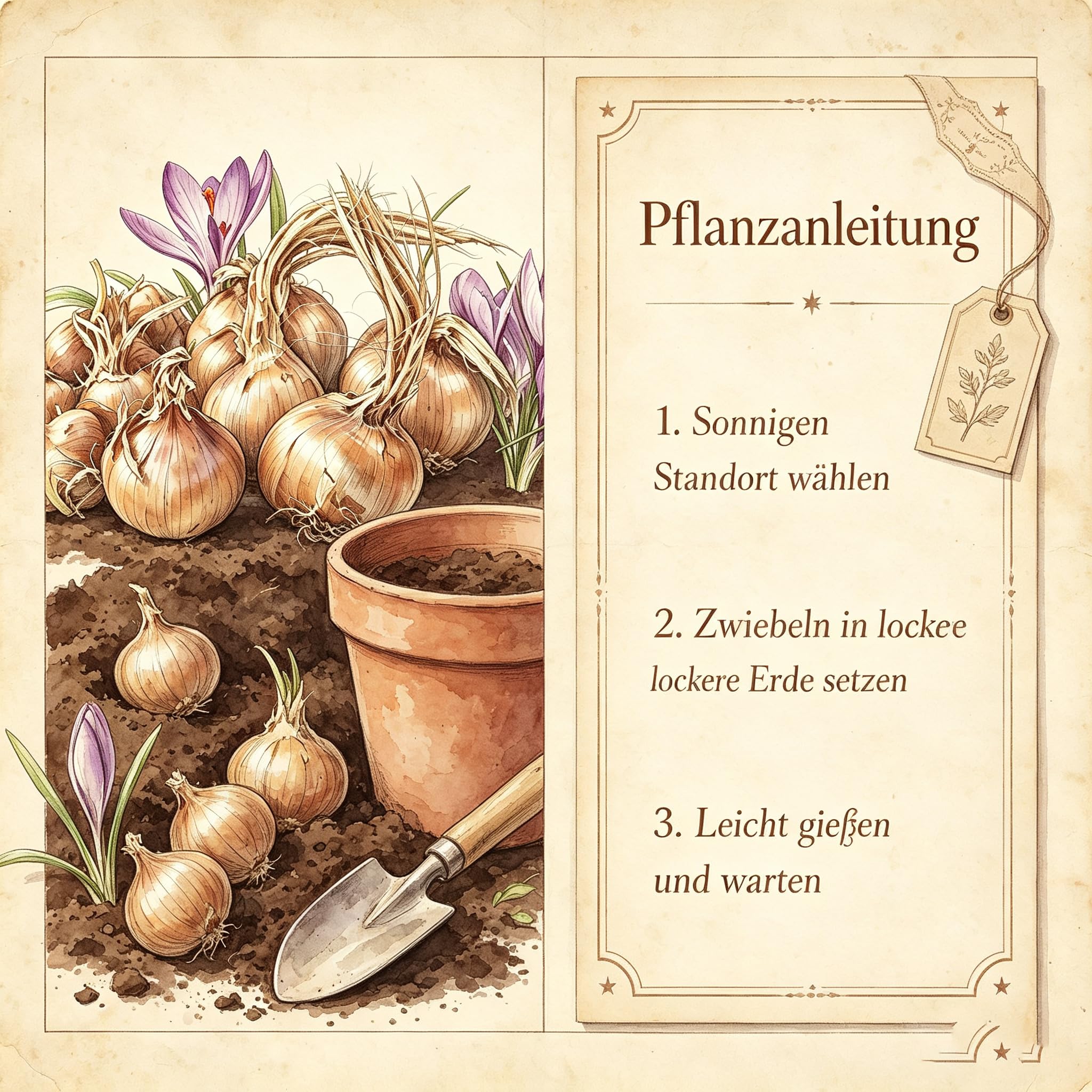 Einzigartige Safranzwiebeln| Frostresistent,Pflegeleicht,Für Alle Arten von Gärten-15Knolle