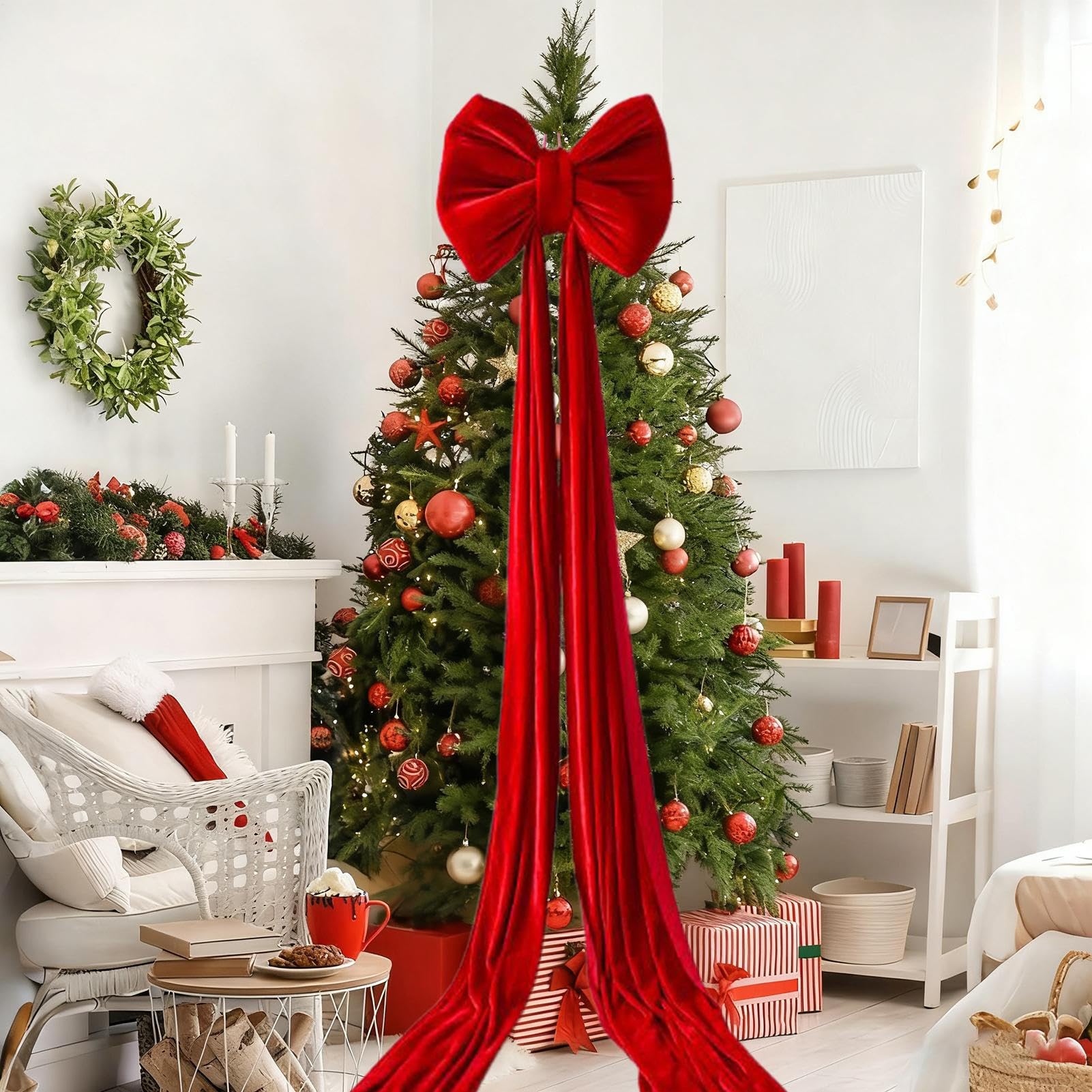 Para Árbol De Navidad Decoraciones De De Terciopelo