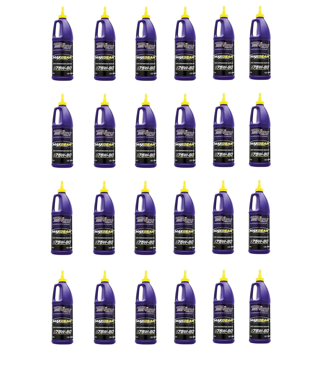 Royal Purple 75W90 MaxGear Synthetic Gear Lube Oil Pack of 24 Quarts by Royal