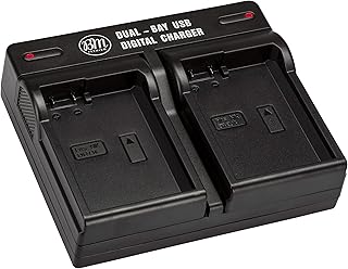 BM Premium EN-EL14, ENEL14A Dual Rapid Battery Charger for Nikon D3400, D3500, D5600, D3100, D3200, D3300, D5100, D5200, D5300, D5500, DF, Coolpix P7000, P7100, P7700, P7800 Digital Cameras