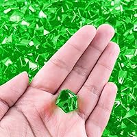 Vista 2 de Cristales redondos acrílicos de color (imitación de diamante), gemas de tesoro, para esparcir sobre la mesa, llenar jarrones, eventos, bodas