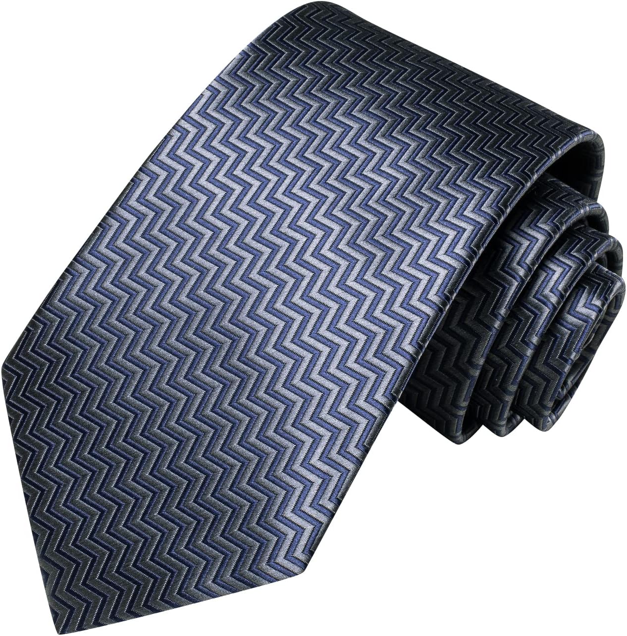 Hi-Tie Mens Paisley Floral Striped Ties Set Silk Necktie and Lapel Pin for Men Pocket Square Cufflinks Set Business Wedding - Image 4