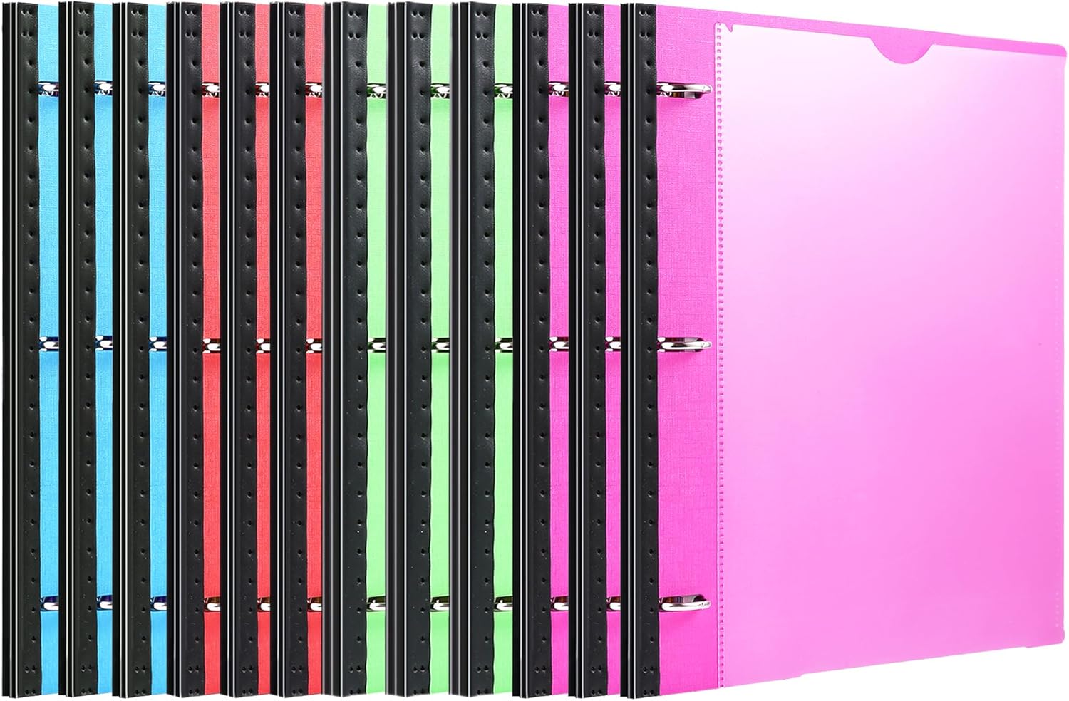 WOT I Telescoping 3 Ring Binder 12Packs, Flexible View