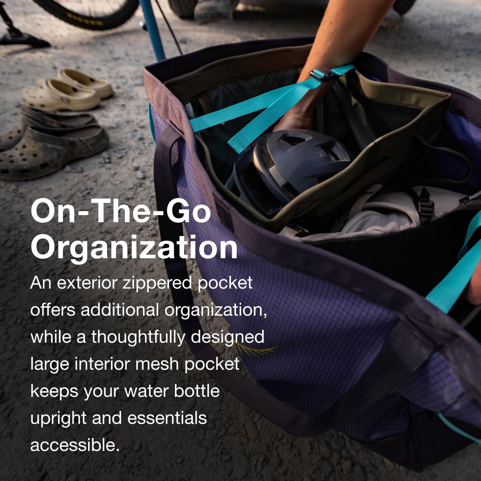 Osprey Transporter 60L Heavy Duty Gear Tote, Raven Black