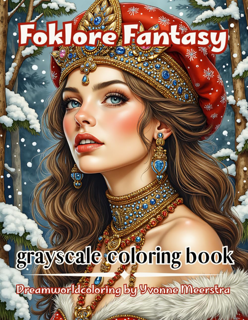 folklore fantasy: Enchanting Folk & Fairy Worlds to Color – 73 Magical Illustrations for Hours of Relaxation