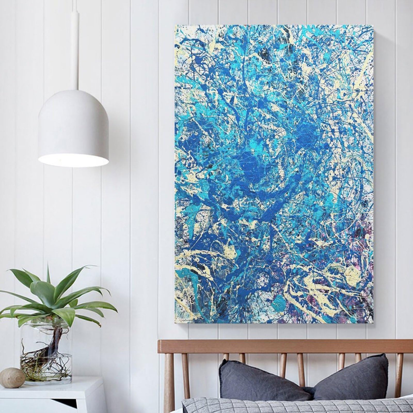 Amazon.co.jp: ジャクソンポロックブルークラシックウォール