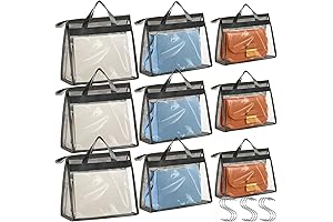 9 Pieces Purse Organizer Handbag Dust Bags