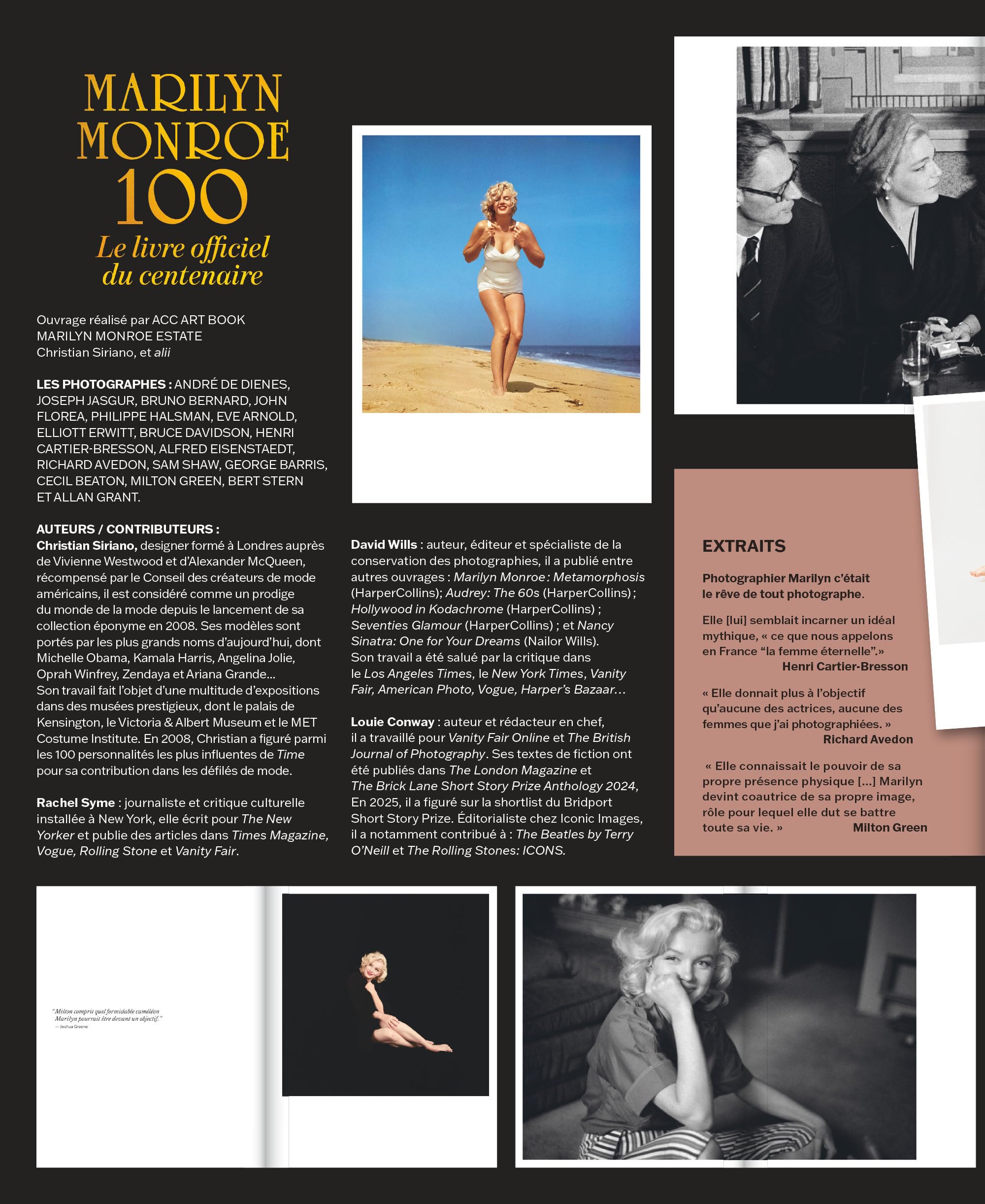 Marilyn Monroe : Le livre officiel du centenaire