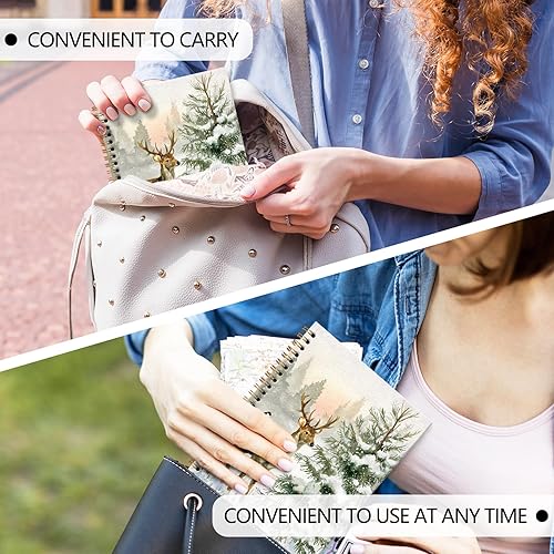 Miniatura 6 de DILSJ Winter Deer Christmas Tree Notebook Journal, Deer Gifts for Women, Winter Christmas Animal Journals Notebooks, Animal Lovers Gifts Hardcover