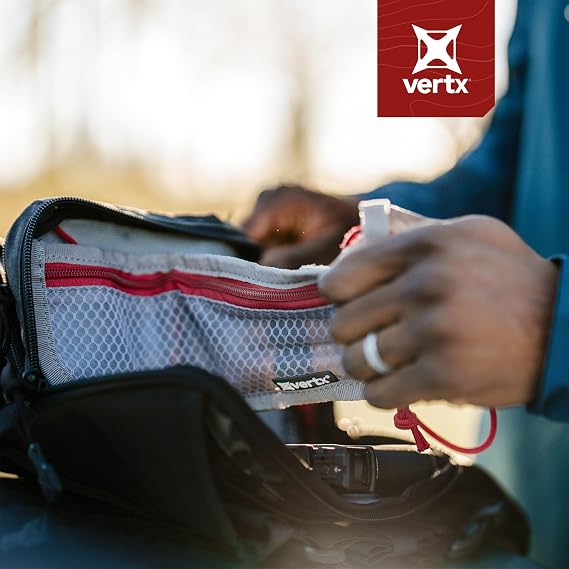 Vertx Overflow Pouches, Mesh Zipper Pouch for Tactical Gear, Backpack Accessories, Storage of Cables, Tool Kits, EDC Survival
