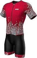 Sparx Men's Elite Aerosuit Triathlon Skinsuit - Short Sleeve Tri Suit with Compression, Quick-Dry Fabric & Ventilation