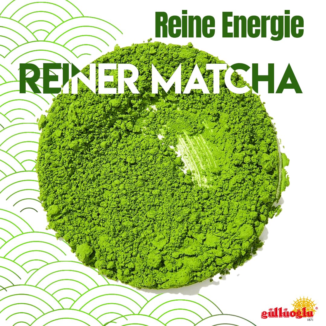 Matcha zielona herbata w proszku o ceremonialnej jakości – AAAA – 100 g – pierwsze zbiory z Nishio, Japonia – mielenie kamienia – do herbaty, latte, smoothie i pieczenia
