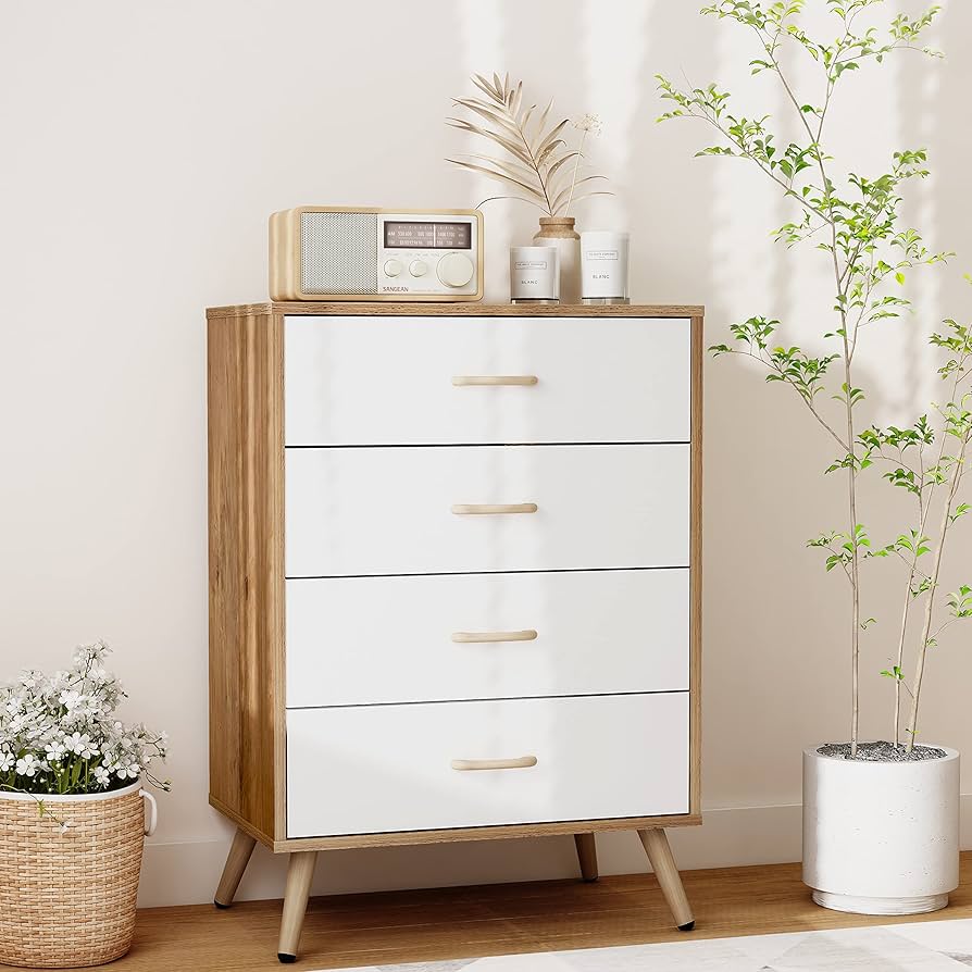 Amazon｜チェスト タンス 収納棚 木製 スムーズ開閉 引き出し