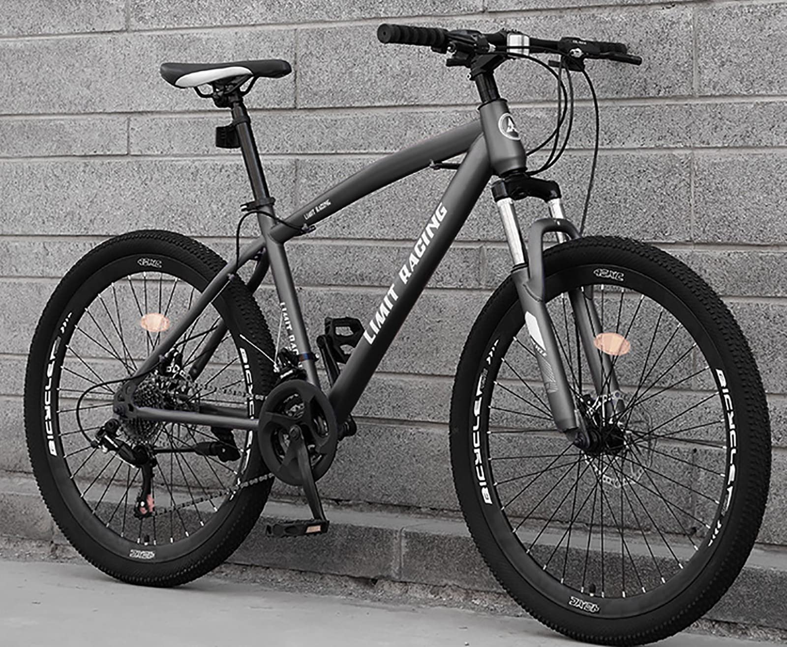 Amazon | 27段変速マウンテンバイク-26インチ-ディスクブレーキ  