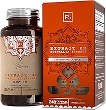FS Boswellia Serrata | 240 Boswellia High Capsule - 5:1 Extract 2000mg per Serving | Non-GMO Gluten Free Dairy Free | Made in the UK