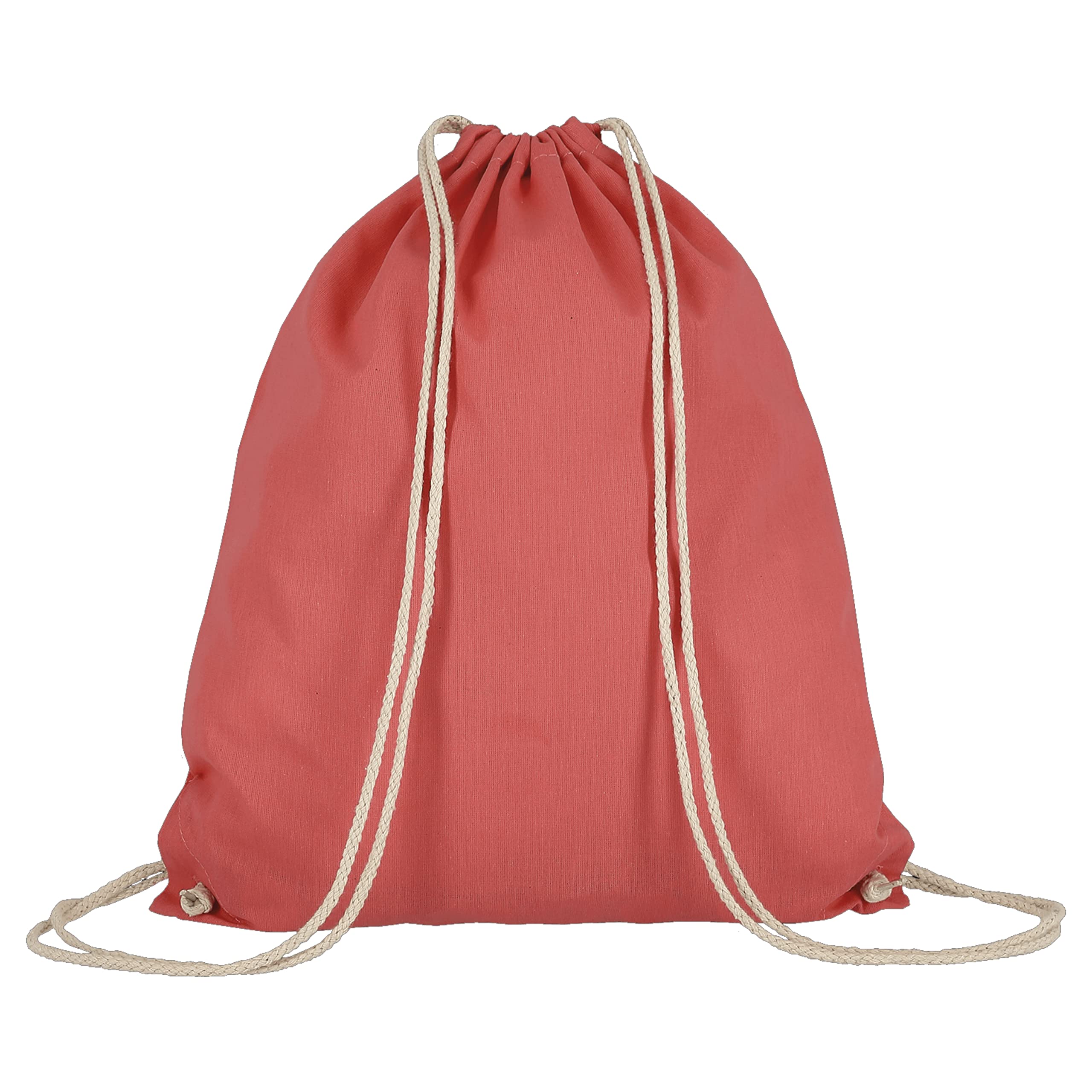 Veproli Cotton Gym Bag Sports Bag Drawstring Bag Gym Bag Jute School Backpack, salmon, Einheitsgröße, Casual