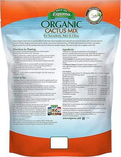 Miniatura 2 de Espoma CA4 Mezcla de cactus orgánico de 4 cuartos de galón, 1 paquete