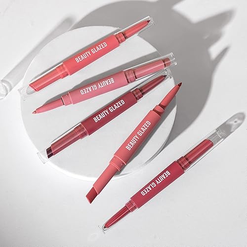 Miniatura 7 de MYUANGO Lápiz labial de terciopelo mate + delineador de labios 2 en 1, kit de maquillaje de labios vegano de larga duración para labios coloridos y