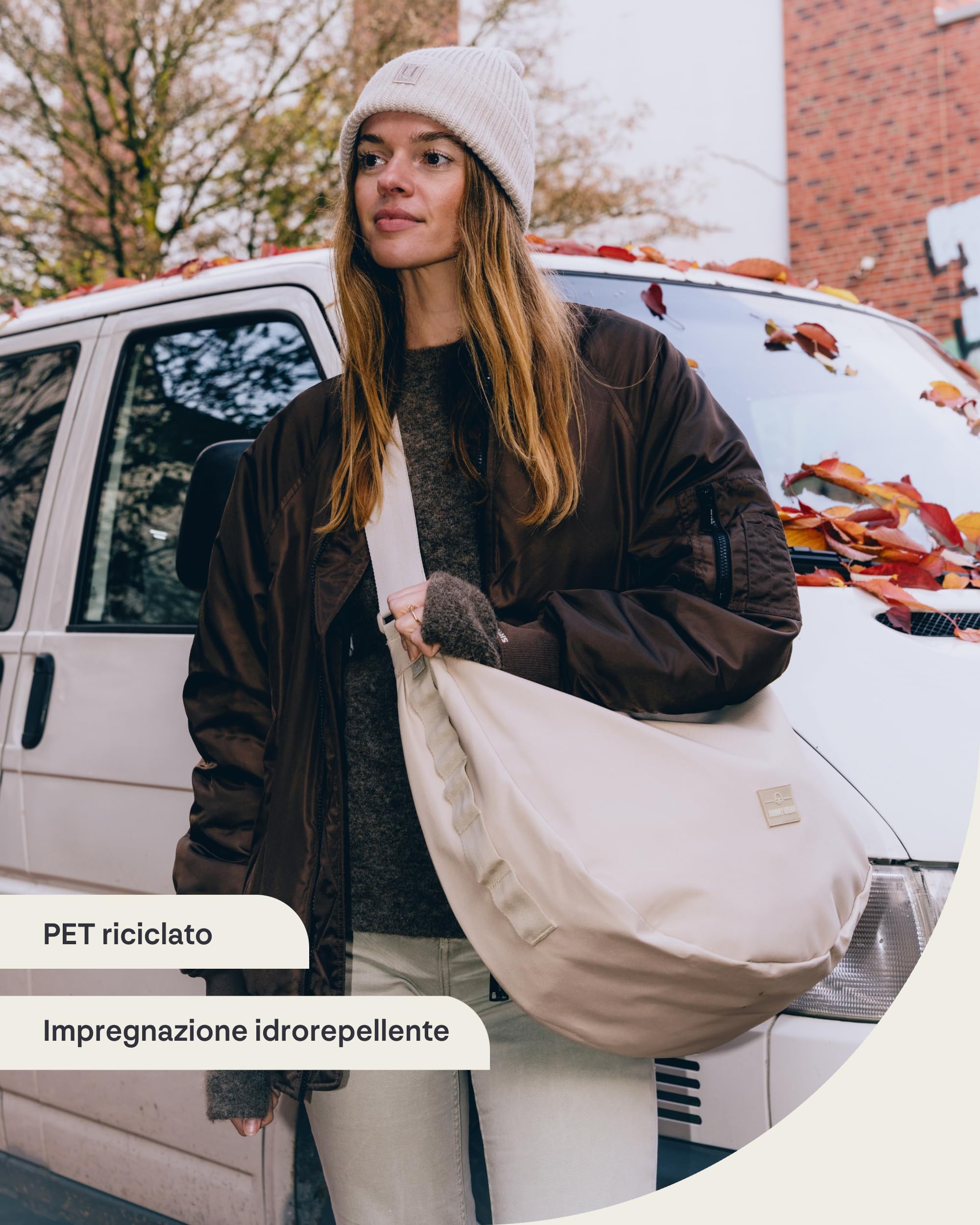 Johnny Urban Borsa a Tracolla Donna Uomo Nero - Kaia XL - Borsetta Mezzaluna - Nylon Puffer Moon Bag - Borse a Spalla Elegante e Casual - Regolabile Marsupio alla Moda - Impermeabile