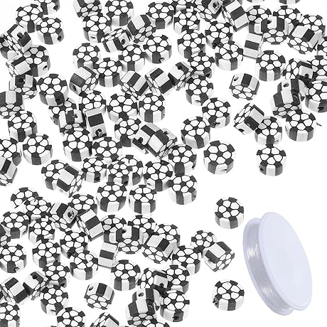 Soccer Beads for Bracelets