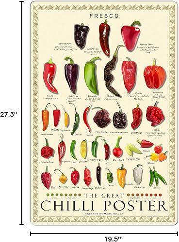 Miniatura 8 de Rompecabezas de 1000 piezas para adultos  El gran póster de Chile, chiles, pimienta fresca, rompecabezas de madera gourmet, juegos divertidos,