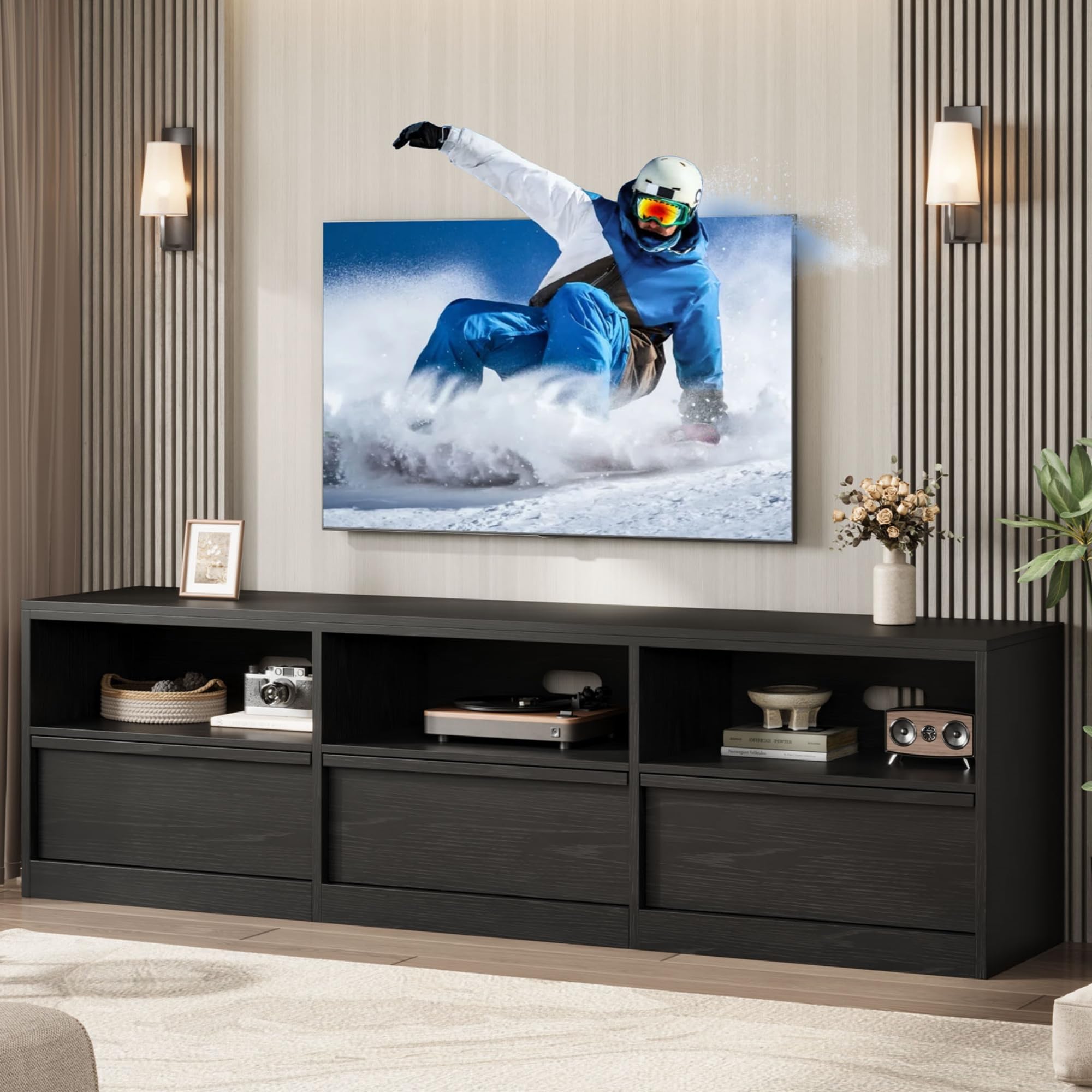 Amazon.com: IDEALHOUSE 70 inch TV Stand for 80