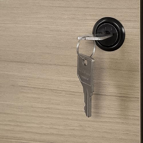 Miniatura 4 de South Shore Kozack - Archivador móvil con 2 cajones, vertical, olmo suave y negro mate