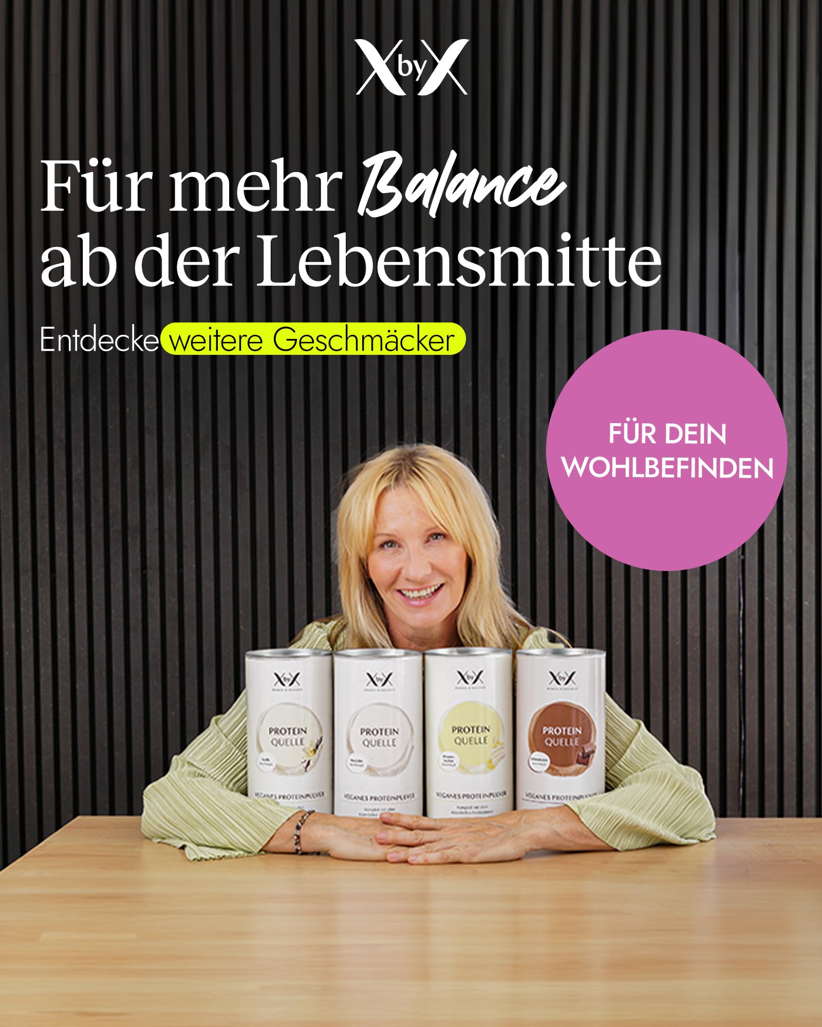 XbyX Protein Quelle 500 g - Neutraler Geschmack - 20 g Protein pro Portion - aus Favabohne, Reis & Kichererbse - komplettes Aminosäureprofil - vegan