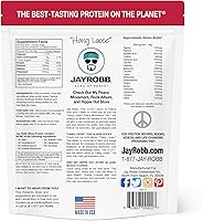 Vista 2 de JAYROBB - Proteína de clara de huevo en polvo, baja en carbohidratos, keto, vegetariana, sin gluten, sin lactosa, sin azúcar añadido, sin grasa, sin