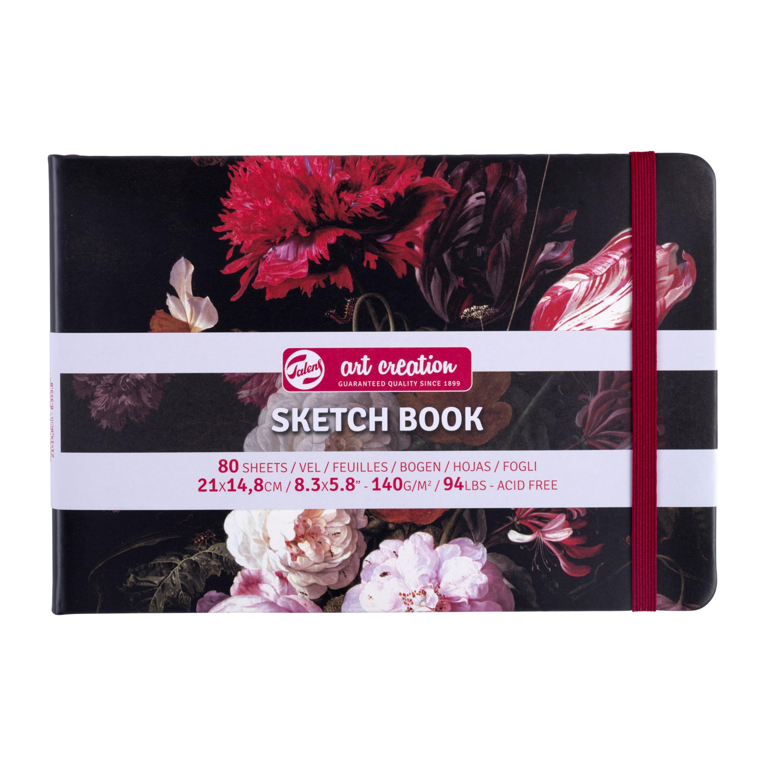 Cuaderno De Bocetos Talens Art Creation Para Naturaleza Muerta - 13x21 Cm, 80 Hojas De 140 G, Ideal Para Dibujo Y Práctica Artística