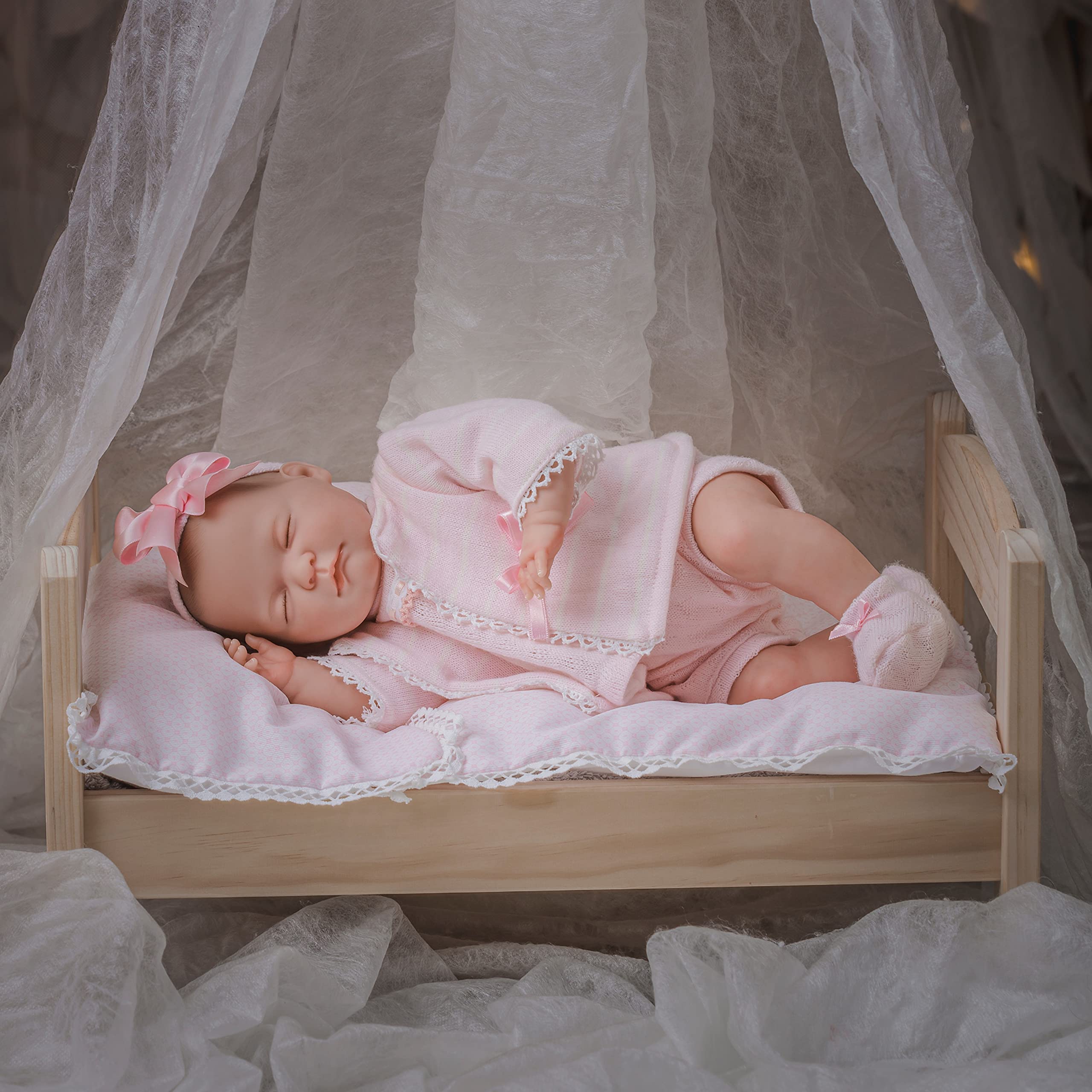 JC TOYS - Berenguer Classics Reborn Babylin-Puppe, Limited Edition, 46 cm, aus weichem Vinyl, Mädchen, handgefertigt, 14 Jahre