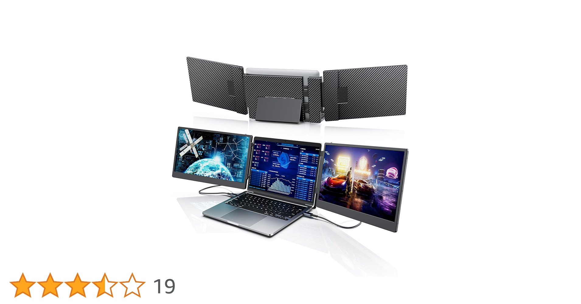 Laptomo S3 トリプルスクリーン モバイルディスプレイ Amazon.co.jp: Laptomo ノートパソコンデュアルモニター 14インチ S3