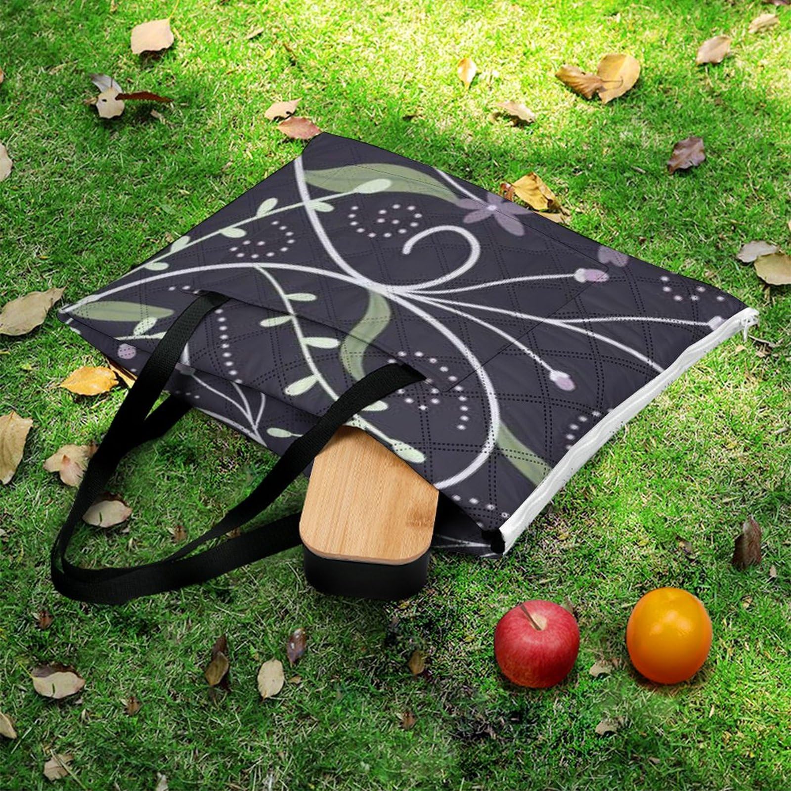 3D Stampa Anima floreale Coperta Picnic Impermeabile Stuoia Spiaggia Pieghevole Coperta Da Picnic Per Pic-nic, Spiaggia, Campeggio, Parco, Giardino, Estate 200x200cm
