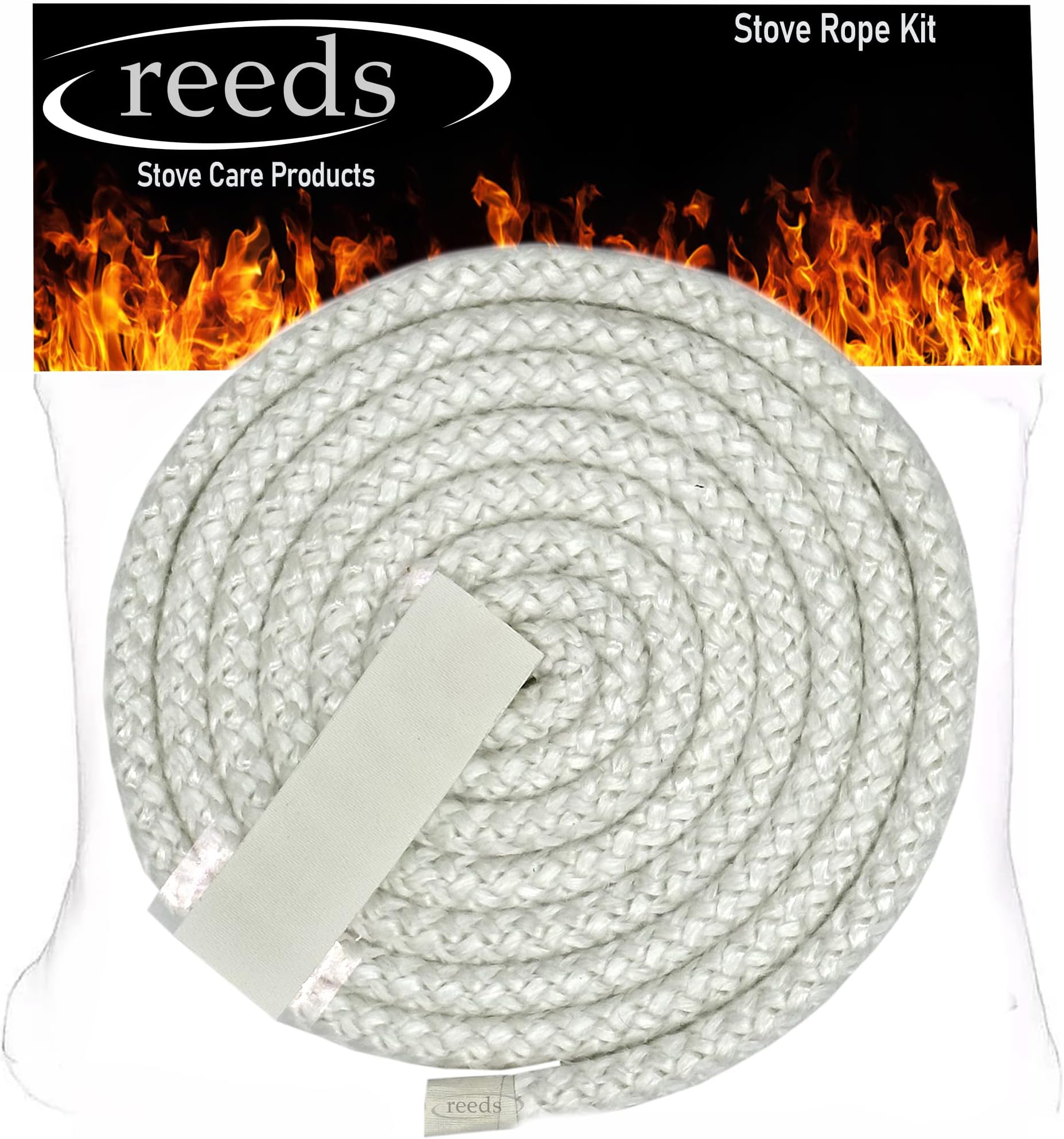 8mm Stove Fire Glass Fiber Rope 8mm Per Meter Woodburner Burner Door Seal Reeds