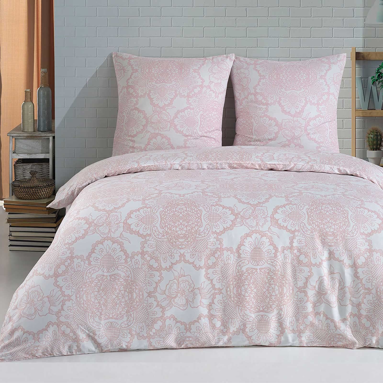 Buymax Bettwäsche Set aus 100% Baumwolle Renforcé, Streifen & Moderne Muster, mit Reißverschluss, Oeko-TEX Standard 100, Verschiedene Größen