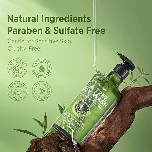 Miniatura 6 de Antifungal Body Wash & Soap, Tea Tree Body Wash, Antibacterial Body Wash & Soap, Back Acne Body Wash, Natural Body Wash With Tea Tree Oil & Wormwood