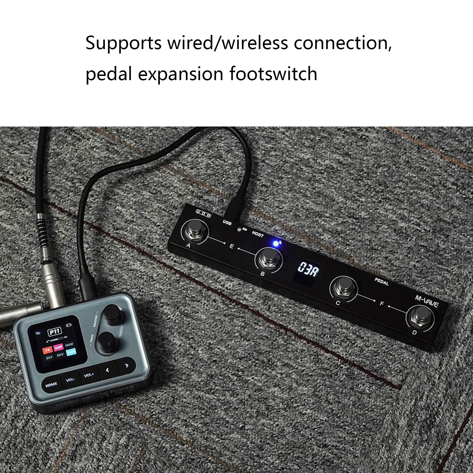 Processore multieffetto per Chitarra elettrica e Basso, Amplificatore, Simulazione, riduzione del Rumore, Design per Studio e palco
