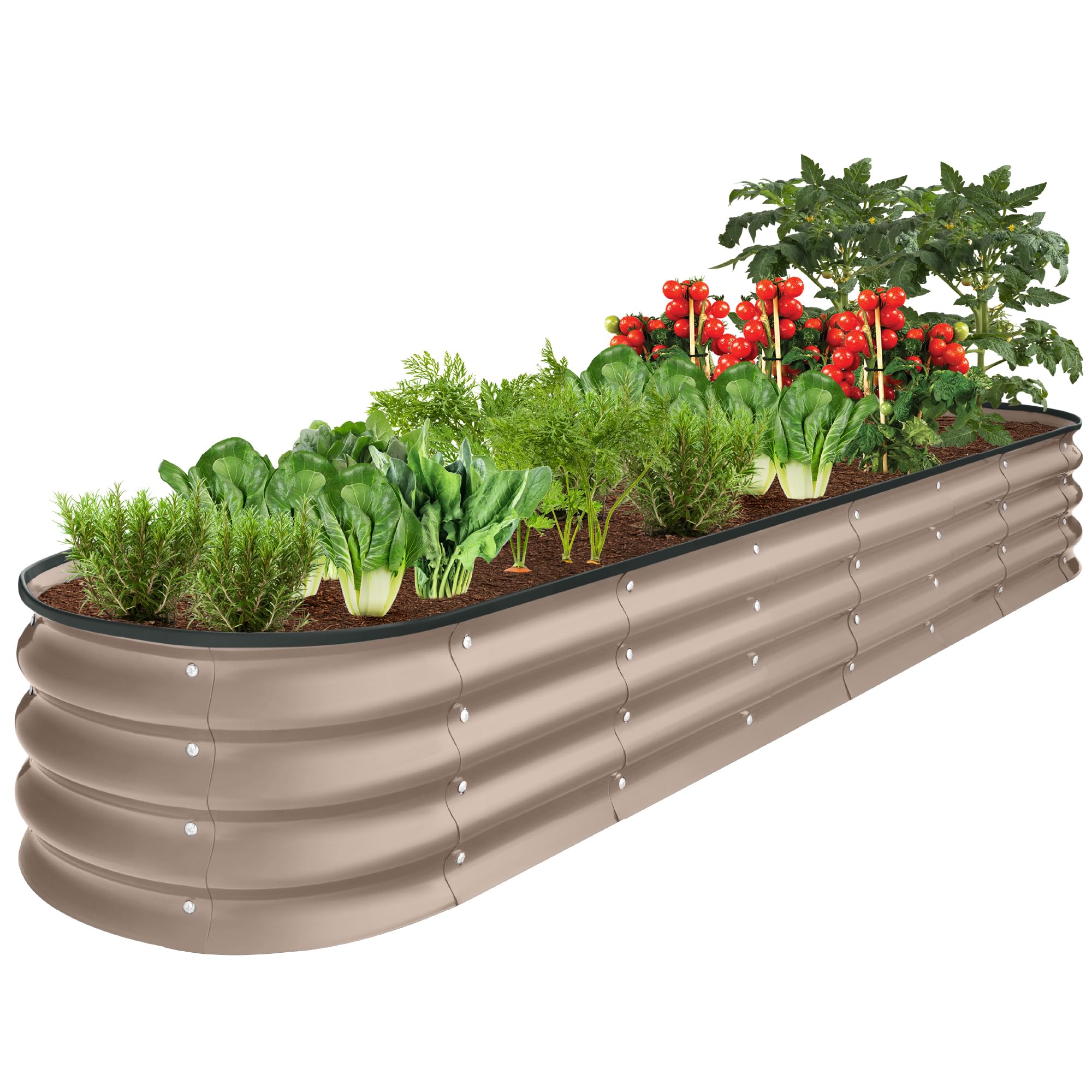 Amazon.com: Best Choice Products 8x2x1ft Outdoor Metal Raised