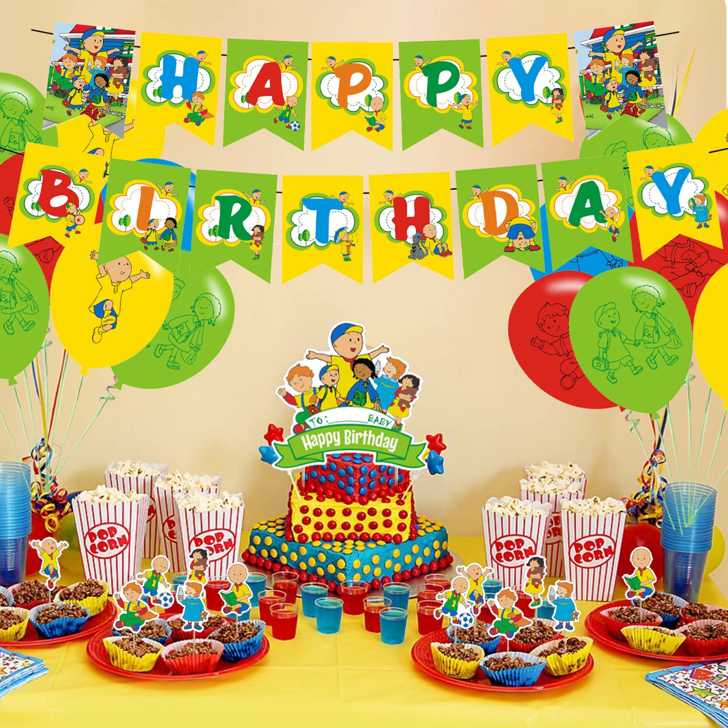 Caillou Birthday Banner