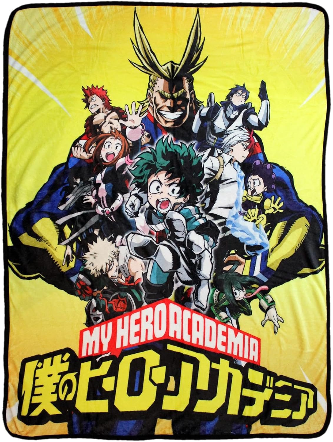 JUST FUNKY My Hero Academia All Might 45 x 60 Inch Fleece Throw Blanket