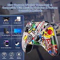 Vista 2 de Gamrombo Controlador inalámbrico X-box compatible con Xbox Series XS, Xbox One, Xbox One SX, PC WindowsSteam, controlador de juego AndroidiOS