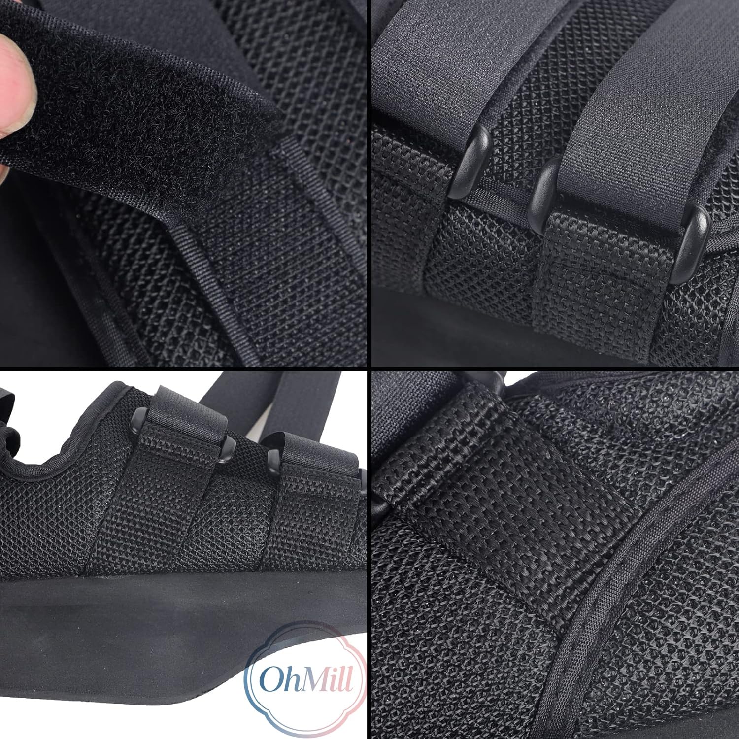 Chaussure de Fracture Déchargement à l'Avant-Pied Chaussure de Hallux Vagus Post-opératoire Chaussures Orthopédique Réglable pour Fracture Métatarsienne Orteils Cassés Pied Gauche et Droit Universel